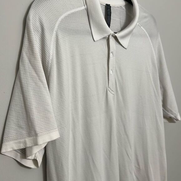 Lululemon Hawaii Exclusive Collared Metal Vent Tech Golf Polo  White XL - Picture 3 of 8
